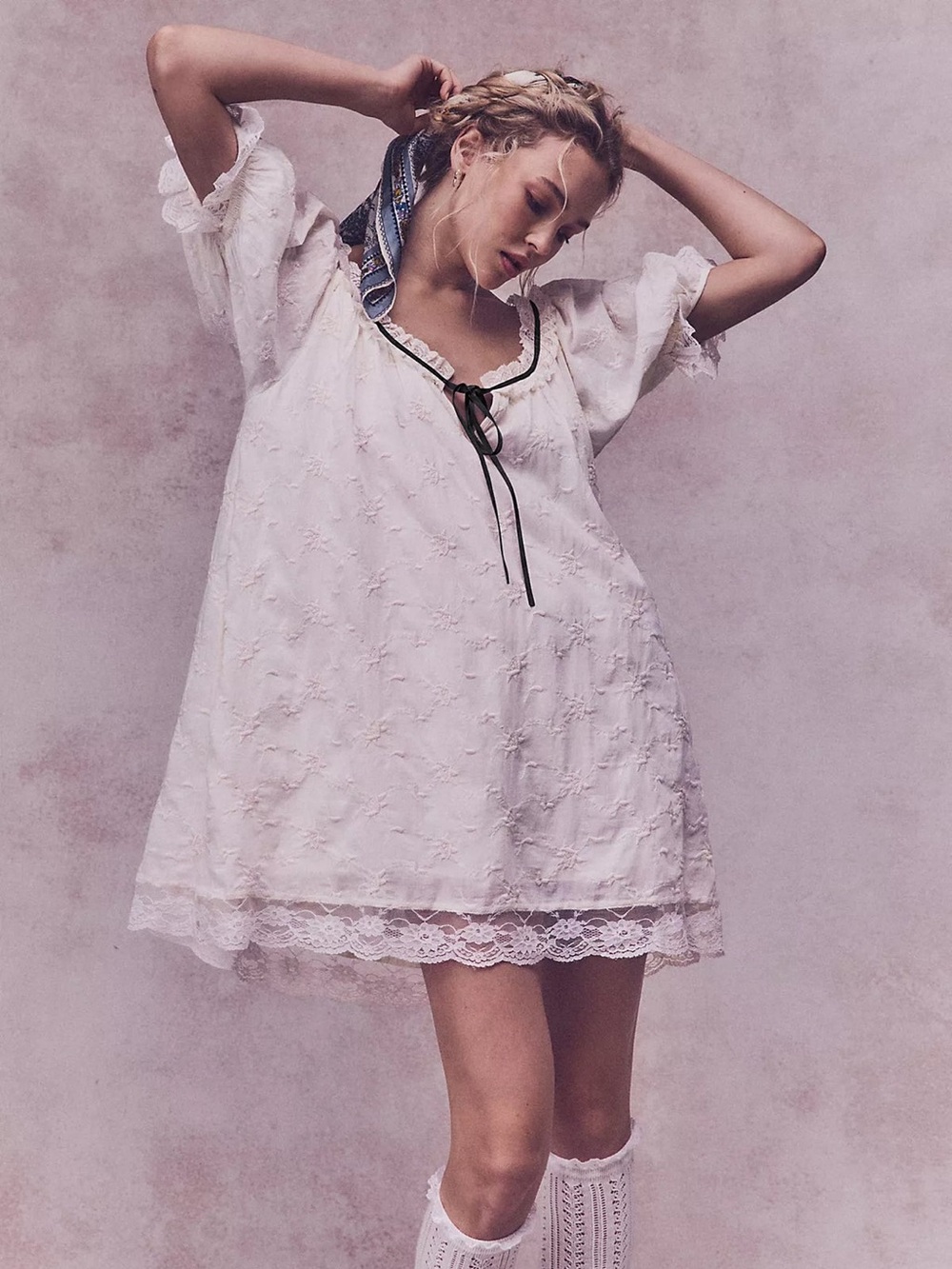 NWT FREE PEOPLE Juno Mini Dress | Tea/Black Combo MSRP $148 Size XS Oversozed